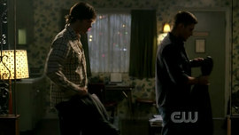 Sammy follows Dean's every move!